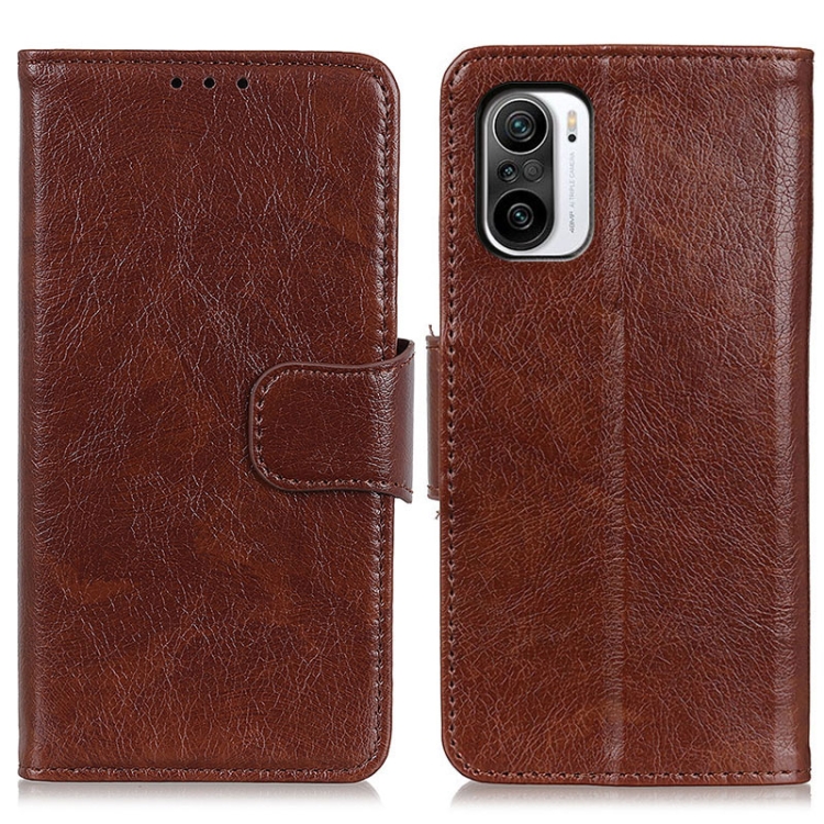 

For Xiaomi Poco F3 Nappa Texture Horizontal Flip Leather Case with Holder & Card Slots & Wallet(Brown)