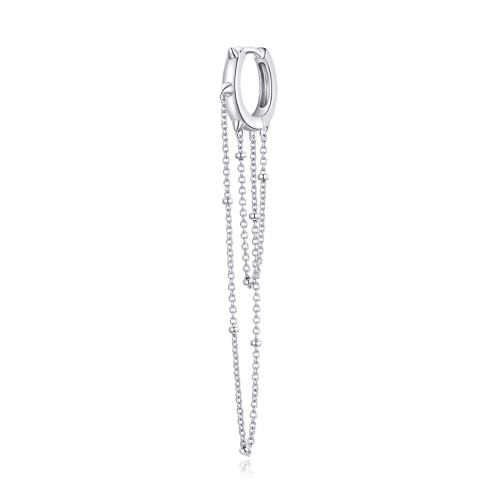 

S925 Sterling Silver Long Tassel Ear Buckle Women Earrings