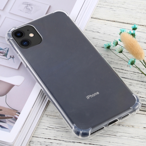 

For iPhone 11 Four-Corner Anti-Drop Ultra-Thin TPU Case(Transparent)