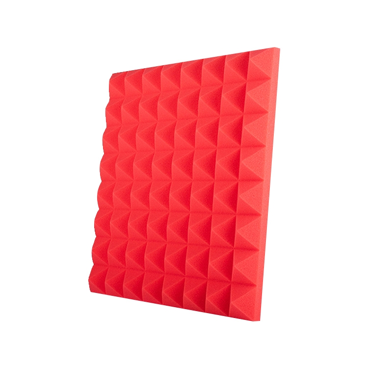 

6 PCS Pyramid Style Recording Studio Drum Video Room Sound Insulation Board Silencer Cotton(Red)