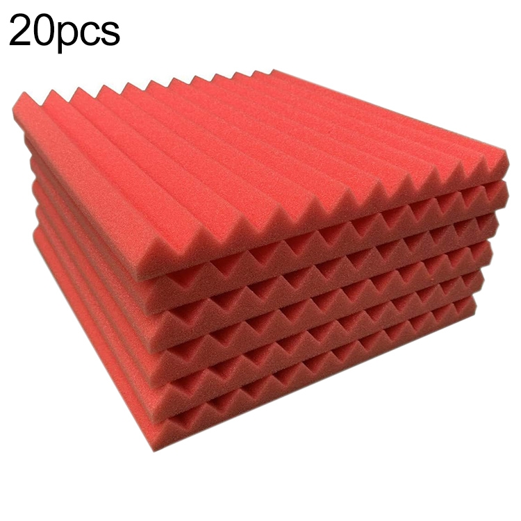 

20 PCS Mushroom Head Style Recording Studio Drum Video Room Sound Insulation Board Silencer Cotton(Red)