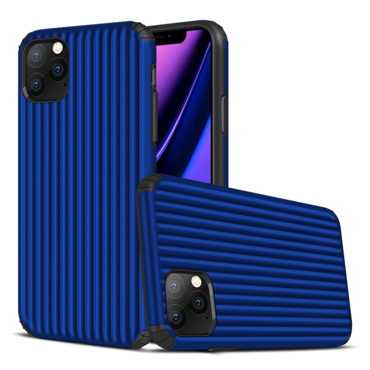 

For iPhone 11 Pro Max Travel Box Shape TPU + PC Protective Case(Sapphire Blue)