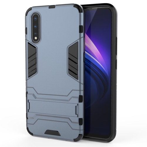 

For Vivo iQOO Neo Shockproof PC + TPU Protective Case with Holder(Navy Blue)