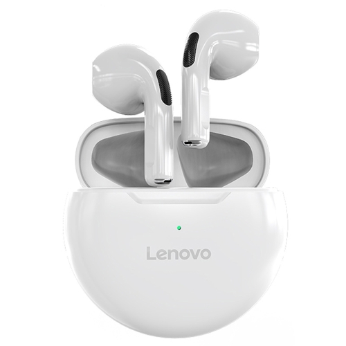 Original Lenovo HT38 Bluetooth 5.0 Intelligent Noise Reduction Wireless Bluetooth Earphone with Charging Box(White)