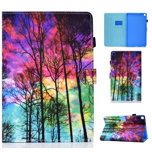 

Painted Pattern TPU Horizontal Flip Leather Protective Case For Samsung Galaxy Tab A 10.1 (2019)(Forest)