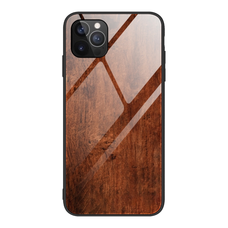 

Wood Grain Tempered Glass + TPU Shockproof Case For iPhone 12 Pro Max(M02)