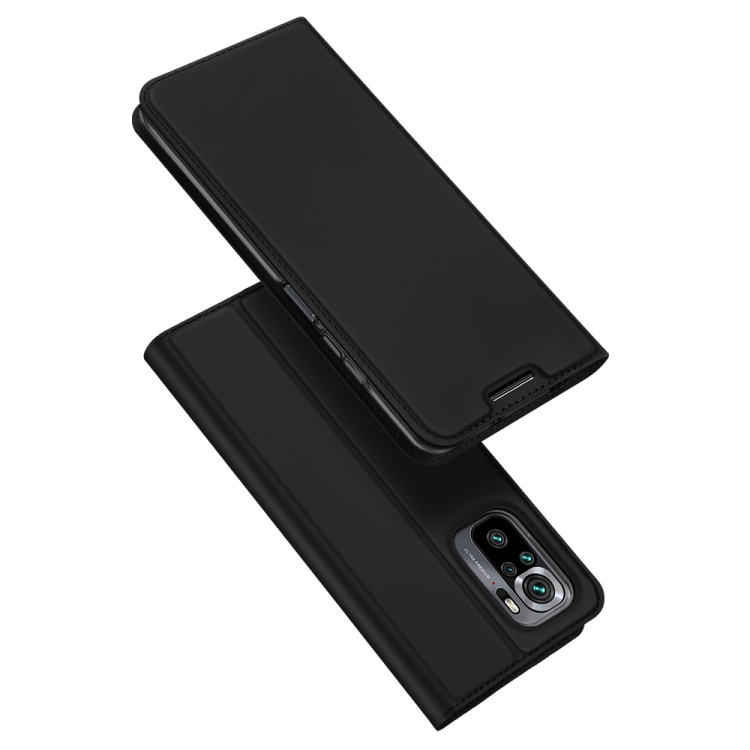 

For Xiaomi Redmi Note 10S DUX DUCIS Skin Pro Series Horizontal Flip PU + TPU Leather Case with Holder & Card Slots(Black)