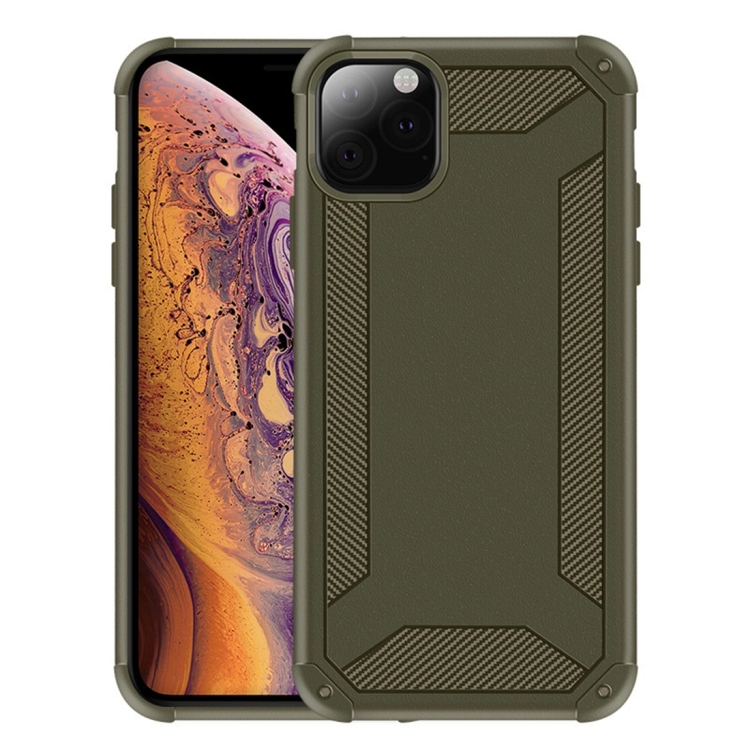 

For iPhone 11 Shockproof Frosted TPU Full Coverage Protective Case(Army Green)