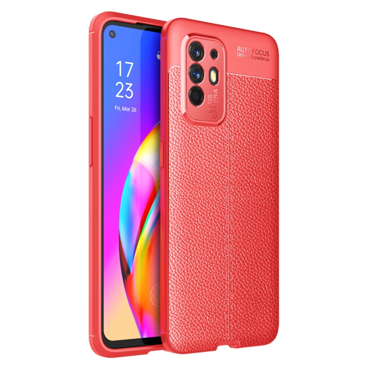

For OPPO F19 Pro+ 5G Litchi Texture TPU Shockproof Case(Red)