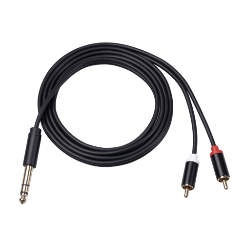 

3685 6.35mm Male to Double RCA Male Stereo Audio Cable, Length:1.5m