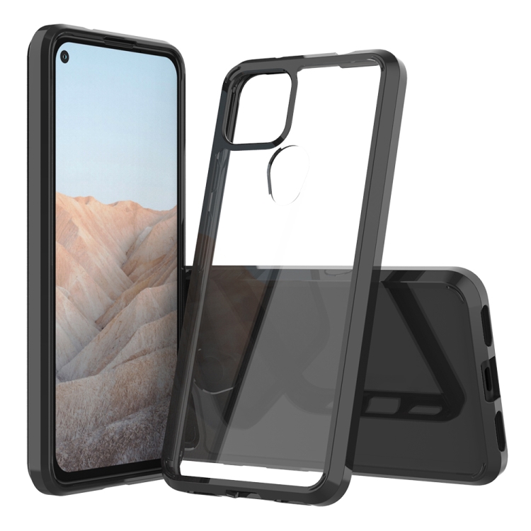 

For Google Pixel 5A Shockproof Scratchproof TPU + Acrylic Protective Case(Black)