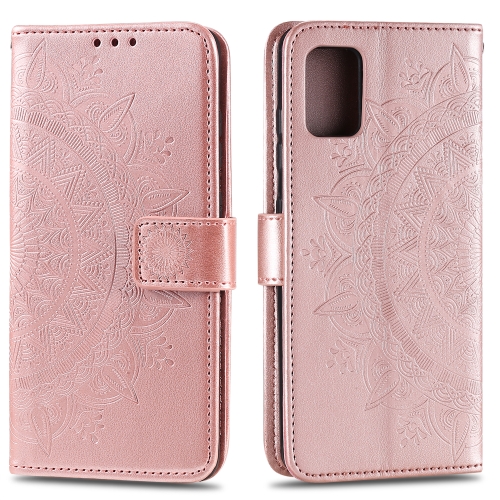 

For Samsung Galaxy Note10 Lite / A81 Totem Flower Embossed Horizontal Flip TPU + PU Leather Case with Holder & Card Slots & Wallet(Rose Gold)