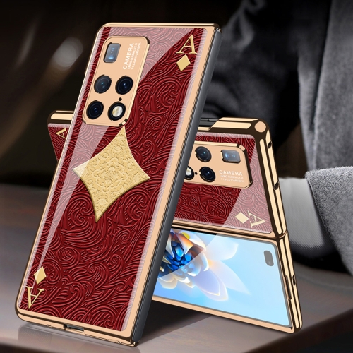 

For Huawei Mate X2 GKK Electroplating Painted 9H Tempered Glass Case(Box A)