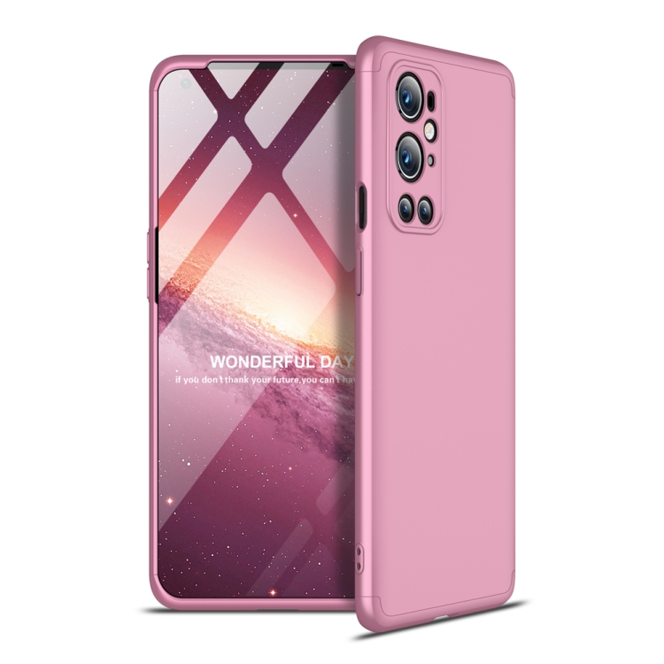

For OnePlus 9 Pro GKK Three Stage Splicing Full Coverage PC Case(Rose Gold)