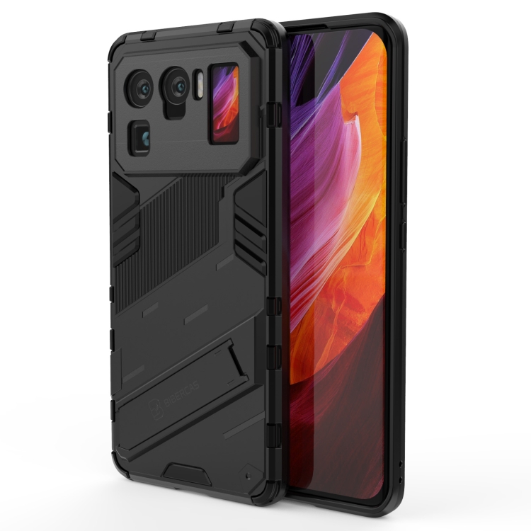 

For Xiaomi Mi 11 Ultra Punk Armor 2 in 1 PC + TPU Shockproof Case with Invisible Holder(Black)