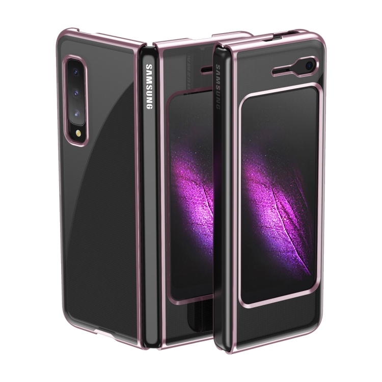 

For Samsung Galaxy Fold 5G / Fold 4G Ultra-thin Electroplated Transparent Folding Case(Rose Gold)
