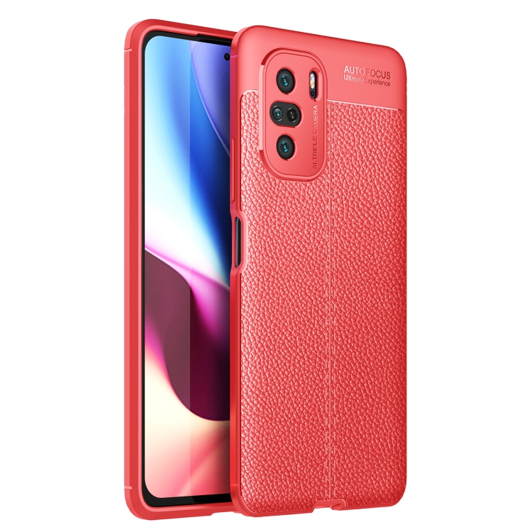 

For Xiaomi Redmi K40 Pro+ Litchi Texture TPU Shockproof Case(Red)
