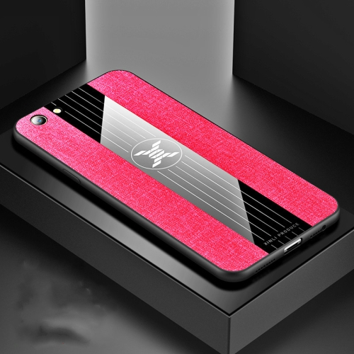 

For OPPO A59 XINLI Stitching Cloth Textue Shockproof TPU Protective Case(Red)