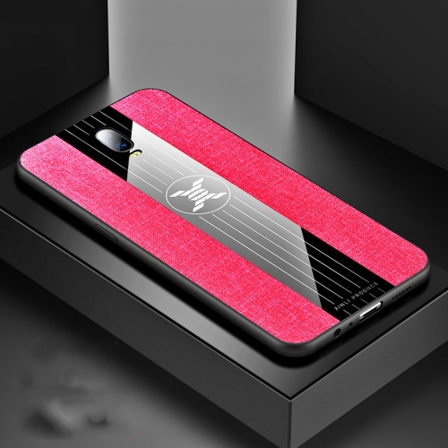 

For OPPO R17 XINLI Stitching Cloth Textue Shockproof TPU Protective Case(Red)
