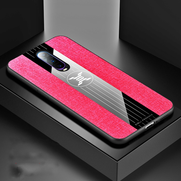 

For OPPO R17 PRO XINLI Stitching Cloth Textue Shockproof TPU Protective Case(Red)
