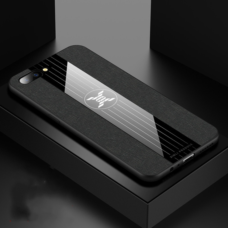 

For OPPO R11 XINLI Stitching Cloth Textue Shockproof TPU Protective Case(Black)