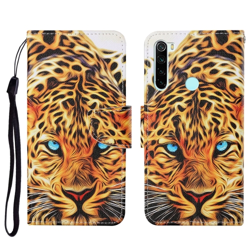 

For Xiaomi Redmi Note 8T Colored Drawing Pattern Horizontal Flip Leather Case with Holder & Card Slots & Wallet & Lanyard(Yellow Leopard)