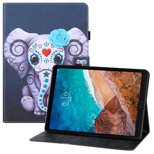 

For Xiaomi Mi Pad 4 Colored Drawing Horizontal Flip PU Leather Case with Holder & Card Slots & Wallet & Sleep / Wake-up Function(Mask Elephant)