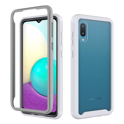 

For Samsung Galaxy A02 Starry Sky Solid Color Series Shockproof PC + TPU Protective Case(White)