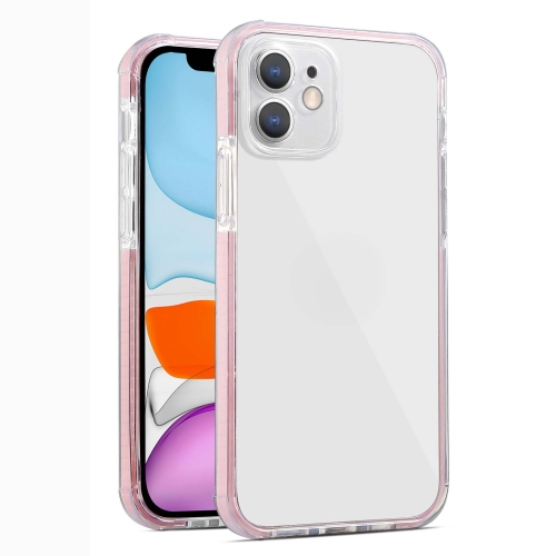 

Colorful Series Shockproof Scratchproof TPU + Acrylic Protective Case For iPhone 11 Pro Max(Pink)
