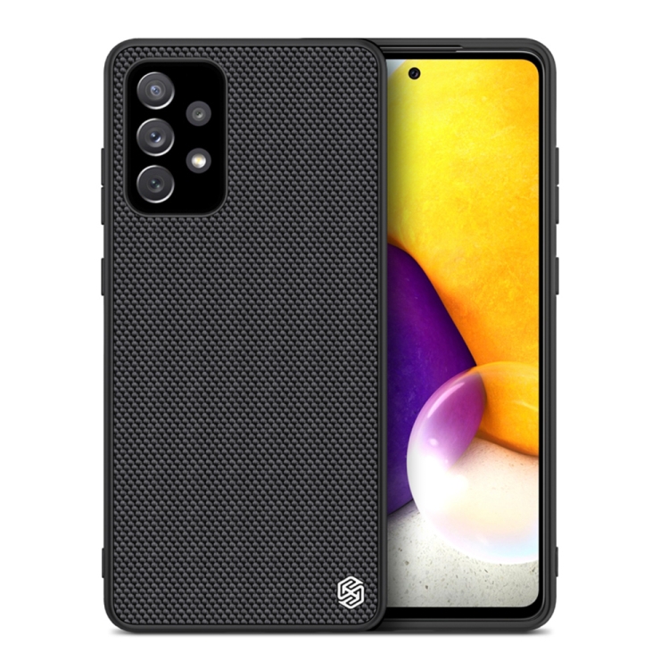 

For Samsung Galaxy A72 5G / 4G NILLKIN 3D Textured Nylon Fiber PC+TPU Protective Case(Black)