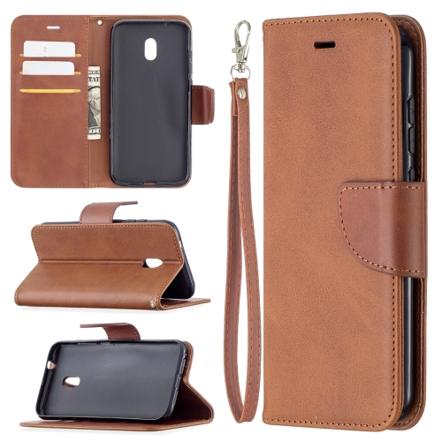 

For Nokia C1 Plus Retro Lambskin Texture Pure Color Horizontal Flip PU Leather Case with Holder & Card Slots & Wallet & Lanyard(Brown)