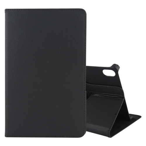 

For Lenovo Tab P11 Litchi Texture Horizontal Flip 360 Degrees Rotation Leather Case with Holder(Black)