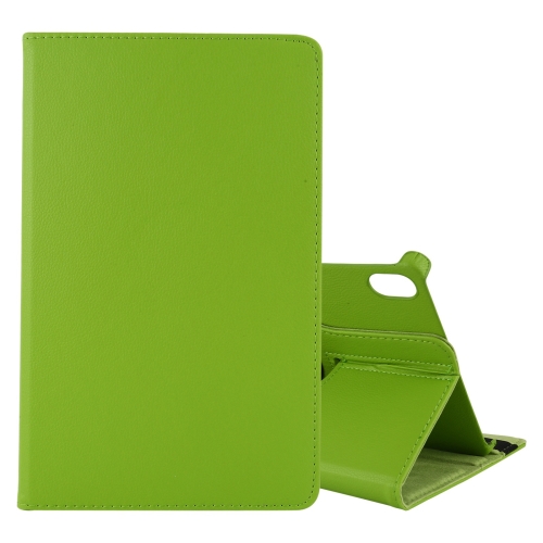 

For Lenovo Tab P11 Litchi Texture Horizontal Flip 360 Degrees Rotation Leather Case with Holder(Green)