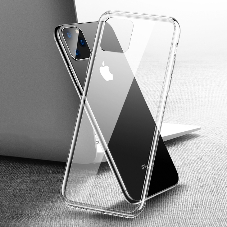 

For iPhone 11 CAFELE Crystal Transparent Series Explosion-proof Soft Edge 6D Curved Tempered Glass Case(Transparent)