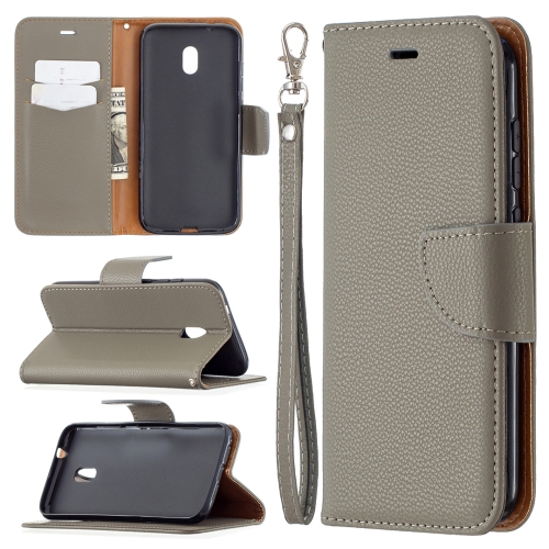 

For Nokia C1 Plus Litchi Texture Pure Color Horizontal Flip Leather Case with Holder & Card Slots & Wallet & Lanyard(Grey)