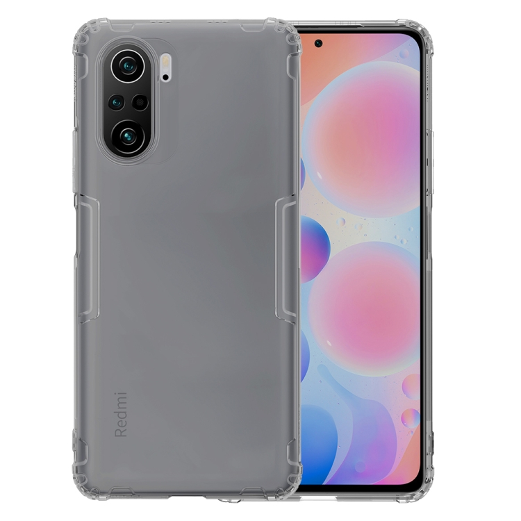 

For Xiaomi Redmi K40 / K40 Pro / K40 Pro+ NILLKIN Nature TPU Transparent Soft Case(Grey)