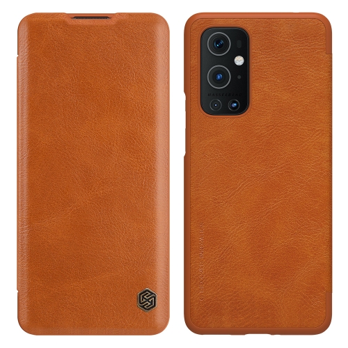 

For OnePlus 9 Pro NILLKIN QIN Series Crazy Horse Texture Horizontal Flip Leather Case with Card Slot(Brown)