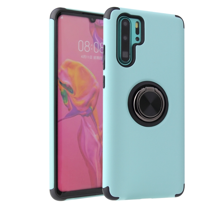 

For Huawei P30 Pro Cool Series Shockproof TPU + PC Protective Case with Invisible Ring Holder(Sky Blue)