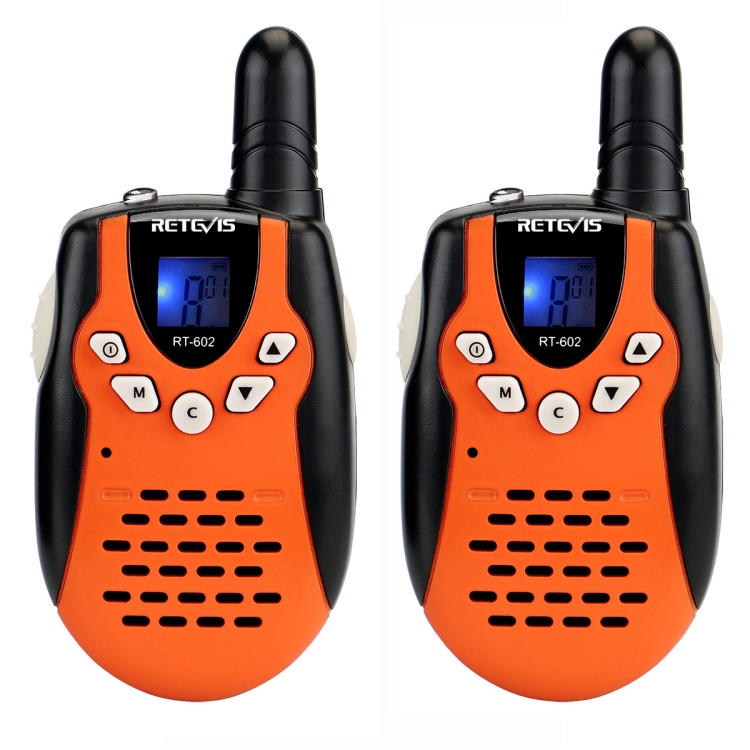 

1 Pair RETEVIS RT602 0.5W 446.00625-446.09375MHz 8CHS Handheld Children Walkie Talkie, UK Plug