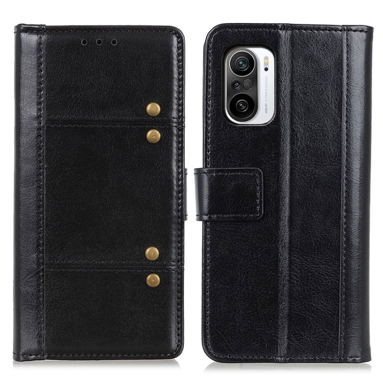 

For Xiaomi Redmi K40 Peas Crazy Horse Texture Horizontal Flip Leather Case with Holder & Card Slots & Wallet(Black)