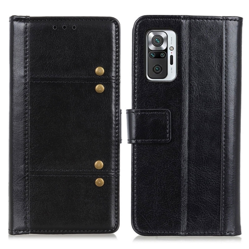 

For Xiaomi Redmi Note 10 Pro Peas Crazy Horse Texture Horizontal Flip Leather Case with Holder & Card Slots & Wallet(Black)