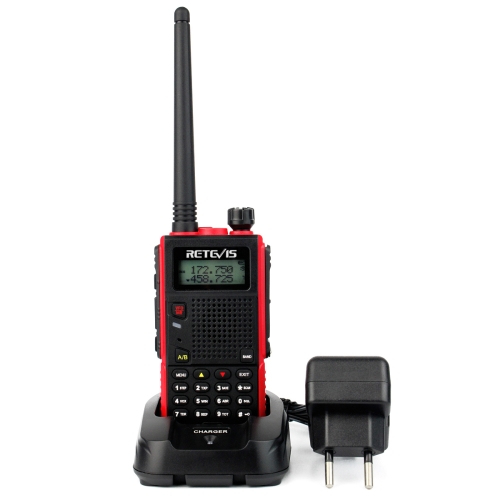 

RETEVIS RT5 136-174MHz + 400-520MHz 128CH Handheld Two-segment Walkie Talkie, EU Plug(Red)