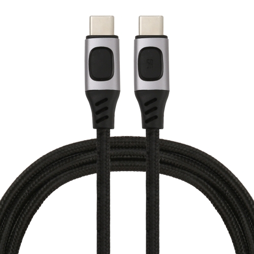 

100W 5A USB-C / Type-C Male to USB-C / Type-C Male PD Fast Charging Braided Data Cable, Cable Length:1m