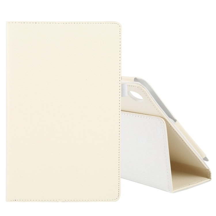 

For Lenovo Tab M10 HD Litchi Texture Solid Color Horizontal Flip Leather Case with Holder & Pen Slot(White)
