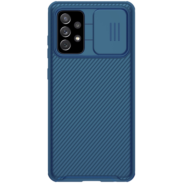 

For Samsung Galaxy A72 5G / 4G NILLKIN Black Mirror Pro Series Camshield Full Coverage Dust-proof Scratch Resistant PC Case(Blue)