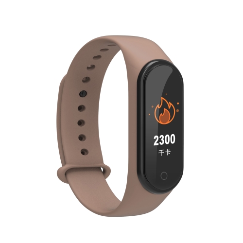 

M4S 0.96 inch TFT Color Screen IP67 Waterproof Smart Wristband,Support Body Temperature Monitoring / Heart Rate Monitoring / Blood Pressure Monitoring(Brown)