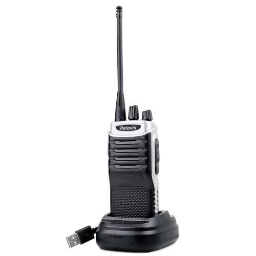 

RETEVIS RT7 5W 400-470MHz 16CH Handheld Walkie Talkie with FM Radio