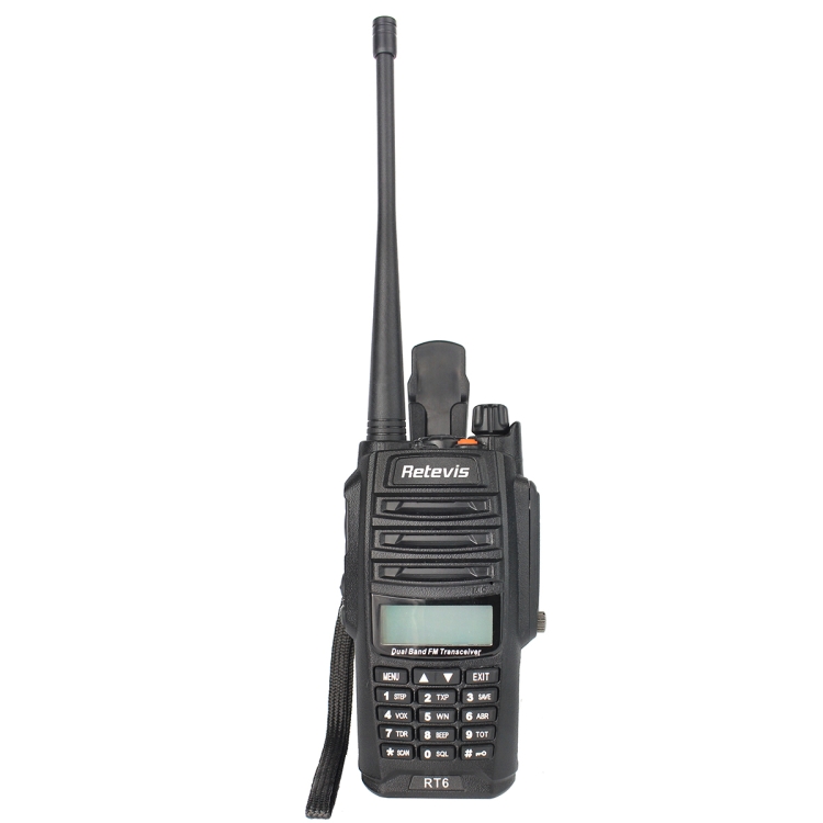 

RETEVIS RT6 400-520MHz + 136-174MHz 128CH Two Way Radio Waterproof Dust-proof Walkie Talkie, EU Plug