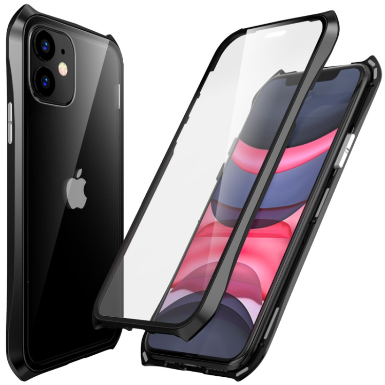 

For iPhone 11 PC Magneto Shell Series All-Inclusive Anti-Fall Waterproof Protection Case(Black)