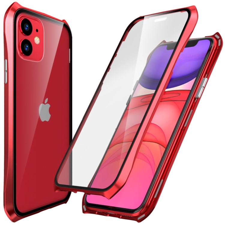 

For iPhone 11 PC Magneto Shell Series All-Inclusive Anti-Fall Waterproof Protection Case(Red)